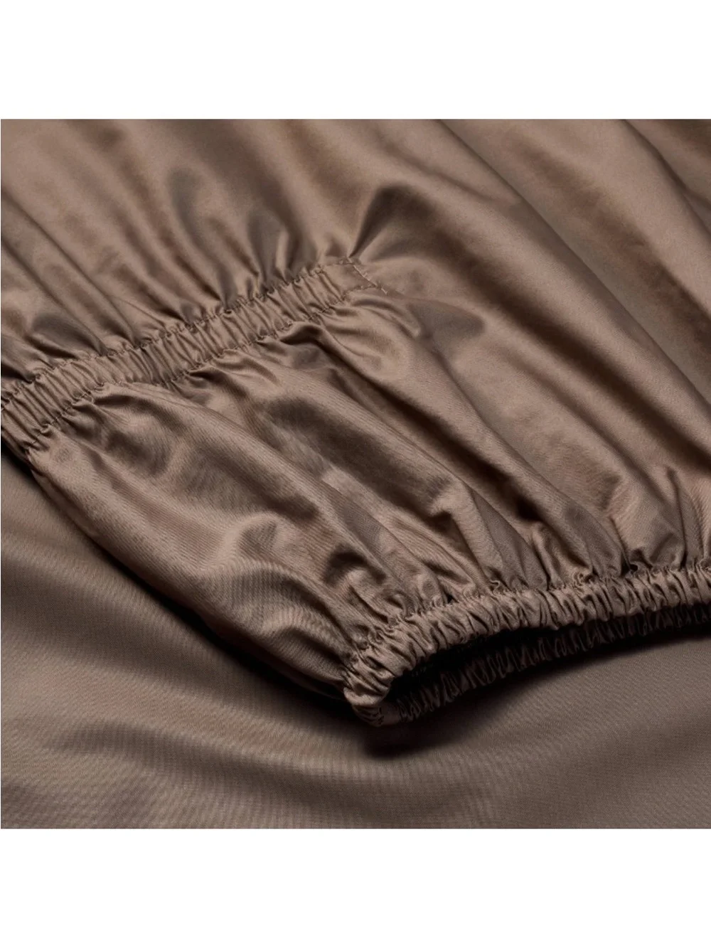NWT California King 400 Thread Count Percale Sheet Set Fig Brown - Casaluna